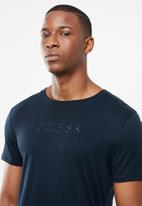 GUESS - Pima embroidered logo tee - navy