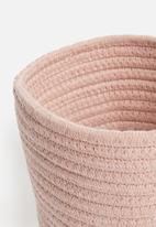 Sixth Floor - Cotton rope storage basket set of 2 - dusty pink