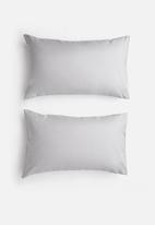 Sixth Floor - Cotton pillowcase set - grey