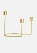 SF Collection - Trig candle stand - gold