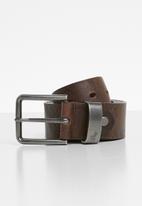 POLO - Roland leather belt - brown