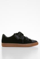 puma basket heart gold