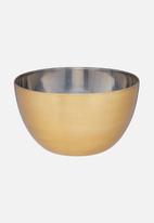 Kitchen Craft - Brass finish mixing bowl medium - 21cm