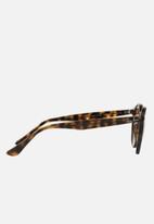 Ray-Ban - Ray-ban round polarized sunglasses 49mm - shiny dark havana