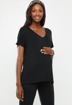 Cotton On - Maternity Karly short sleeve top - black