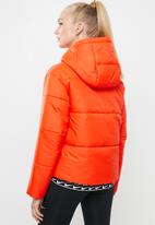 nike orange puffer coat