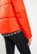 nike orange puffer coat