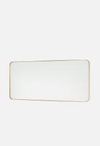 Sixth Floor - Rectangular mirror - gold frame