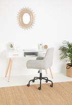 Sixth Floor - Alva desk - white & natural