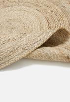 H&S - Jute braided rug1- natural