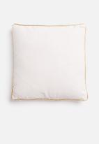 H&S - Little magic printed cushion - gold & white