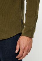 Only & Sons - Georg long sleeve solid corduroy shirt - khaki