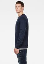 G-Star RAW - Premium core round neck sweater - navy