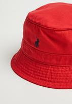 red polo bucket hat