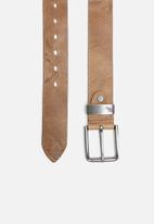 POLO - Roland leather belt - brown