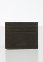 BOSSI - Leather antcch wallet - brown
