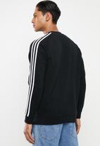 adidas Originals - 3 Stripes crew sweatshirt - black