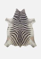 Sixth Floor - Faux zebra hide rug - black & white