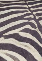 Sixth Floor - Faux zebra hide rug - black & white