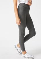 Cotton On - High waisted dylan legging - charcoal 