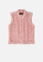 Quimby - Zip through vest - pink