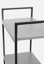 Sixth Floor - Hudson desk and shelf unit - storm grey