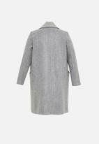 light grey duster coat