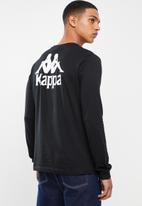 KAPPA - Authentic crew sweat top - black & white