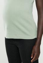 Cotton On - Maternity front placket singlet - green