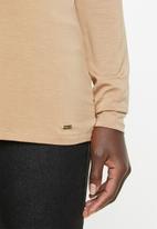 POLO - Bianca long sleeve luxe stretch tee - beige 