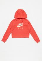 Nike - Nike air crop hoodie - red