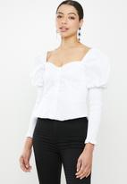 Glamorous - Puff sleeve blouse - white