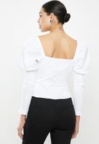 Glamorous - Puff sleeve blouse - white