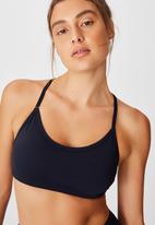 Cotton On - Workout yoga crop - navy