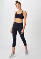 Cotton On - Workout yoga crop - navy