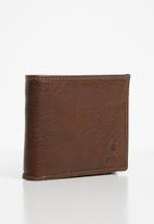 POLO - Hamilton billfold with drivers licence - brown