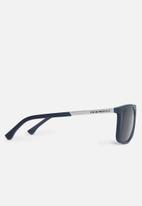 Emporio Armani - Rectangle sunglasses 58mm - navy & silver