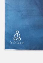 Yogle - Tucana non-slip yoga towel - navy & orange