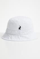 POLO - Sydney twill bucket hat  - white