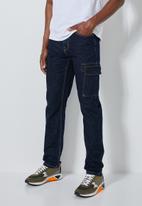 Superbalist - Detroit tapered cargo jeans - indigo