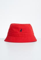 POLO - Sydney twill bucket hat  - red