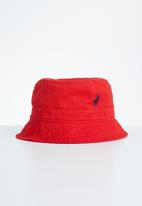 POLO - Sydney twill bucket hat  - red