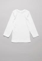 POP CANDY - 3 Pack long sleeve baby vest - white