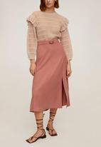 MANGO - Skirt domenica - pink