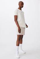 Factorie - Curved graphic T-shirt - ivory