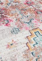 Sixth Floor - Firefly polyester printed rug - multi