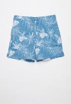 JEEP - Elasticated aop swimshorts - navy