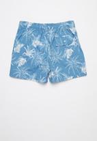 JEEP - Elasticated aop swimshorts - navy