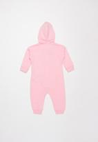 Nike - Nkn hooded baby ft coverall - pink