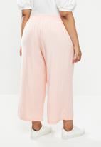 Cotton On - Curve wide leg paradise pant - sweetheart pink 